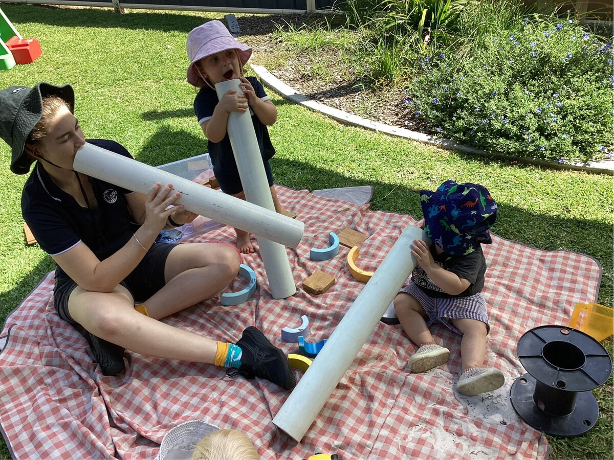 Children and educators at Explorers School of Early Learning